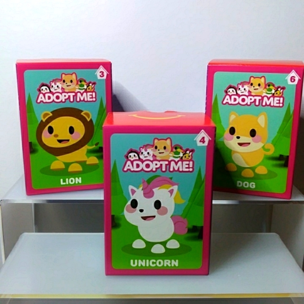 Adopt Me McDonald's 2023 Toy Figures Lion Unicorn Dog Happy Meal Toys